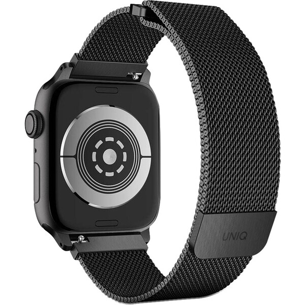 UNIQ-Dante-ocelovy-reminek-Apple-Watch-46-45-44-42mm-grafitovy