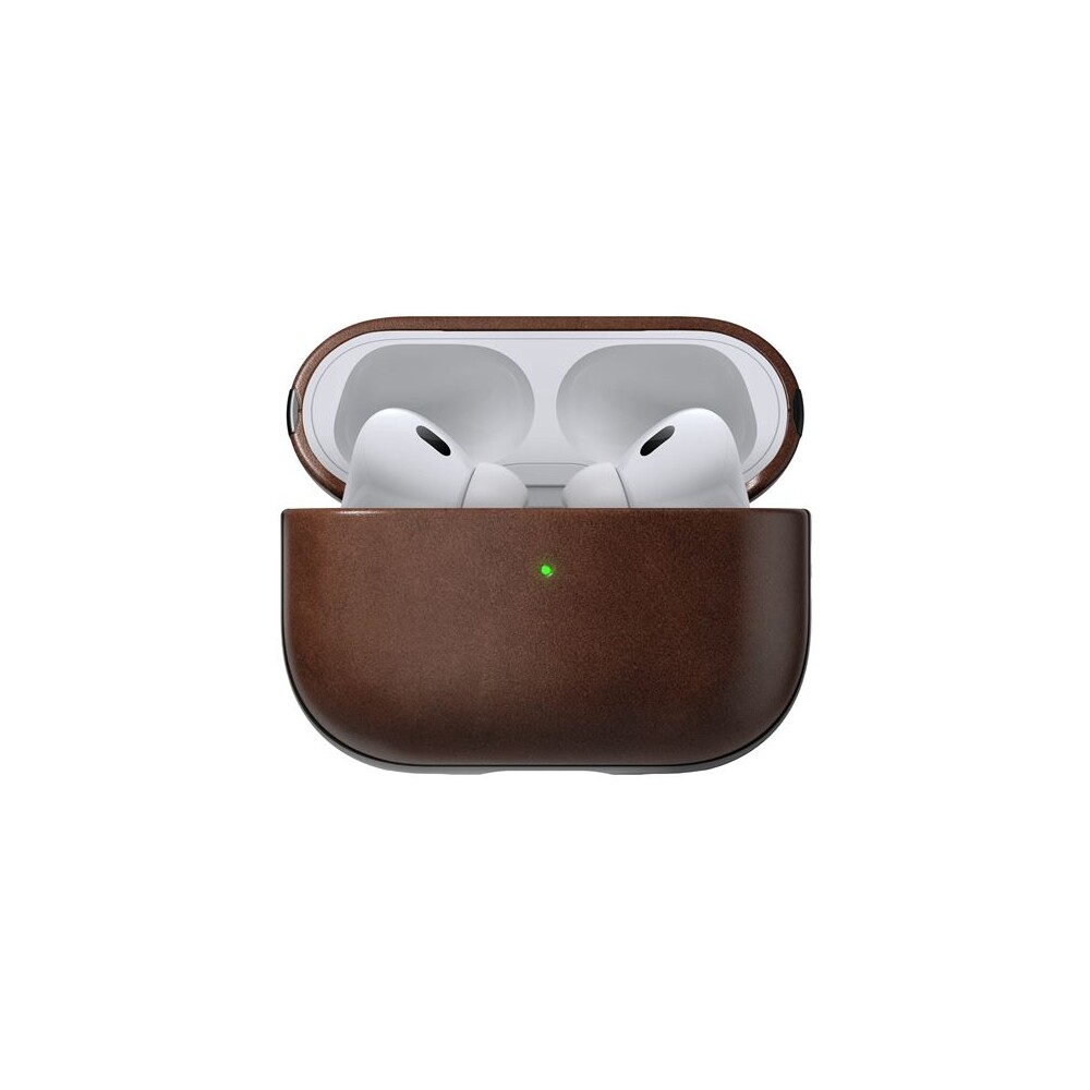 Nomad-Modern-Leather-pouzdro-AirPods-Pro-2-generace-tmave-hnede