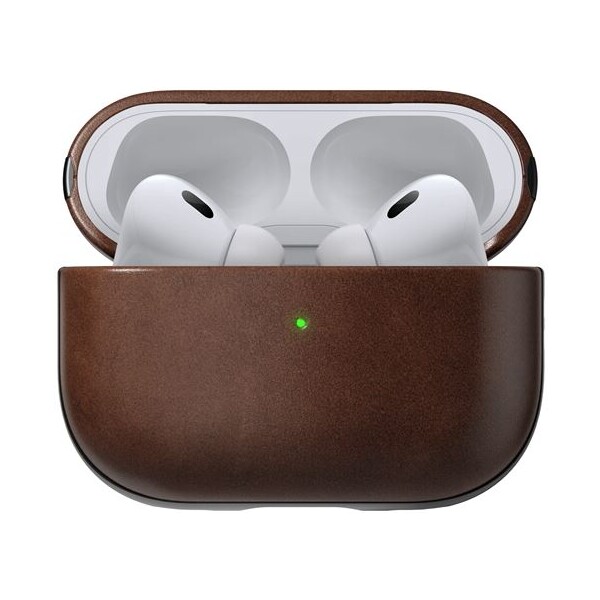 Nomad-Modern-Leather-pouzdro-AirPods-Pro-2-generace-tmave-hnede