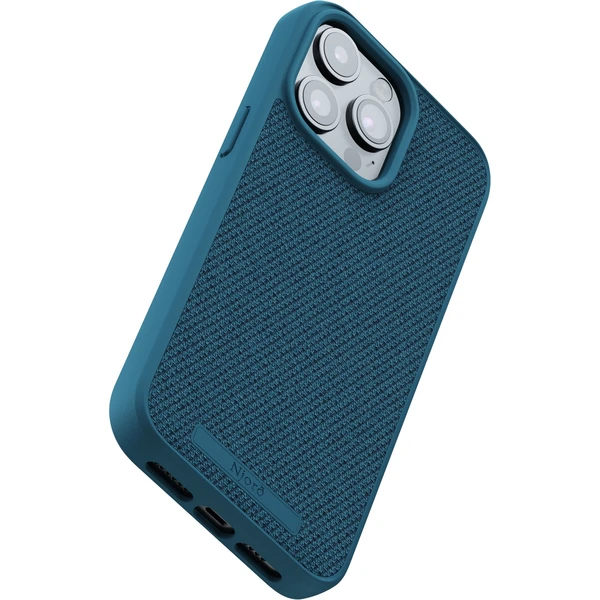 NJORD Fabric MagSafe kryt iPhone 15 Pro Max tmavě modrý