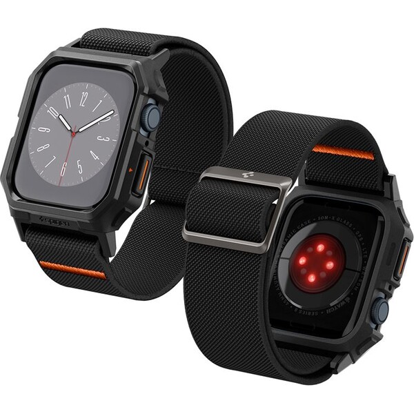 Spigen-Lite-Fit-Pro-reminek-Apple-Watch-45-44mm-matne-cerny