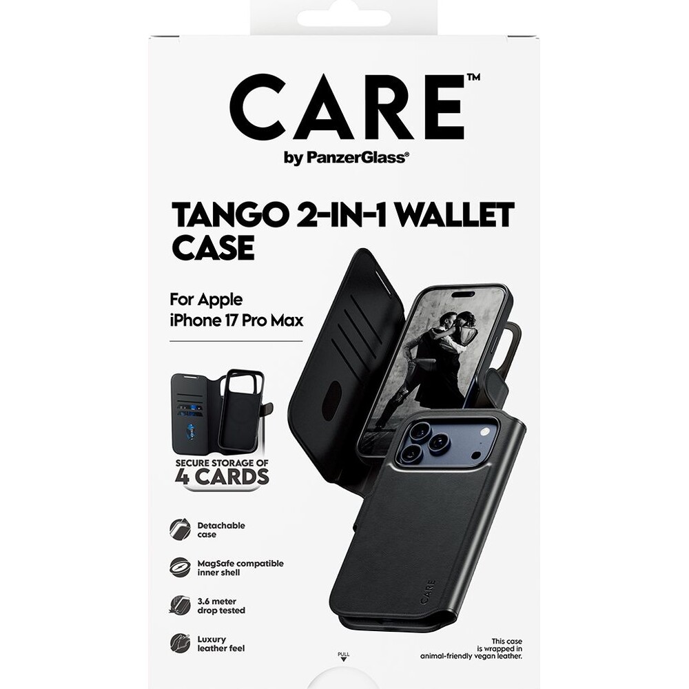 PanzerGlass-CARE-Tango-2v1-Wallet-pouzdro-s-MagSafe-Apple-iPhone-17-Pro-Max-cerne