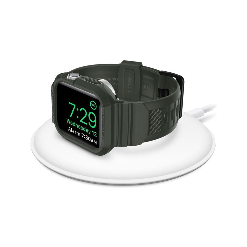 Spigen-Rugged-Armor-Pro-reminek-s-pouzdrem-Apple-Watch-44-45mm-zeleny