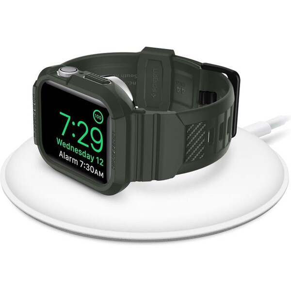 Spigen-Rugged-Armor-Pro-reminek-s-pouzdrem-Apple-Watch-44-45mm-zeleny