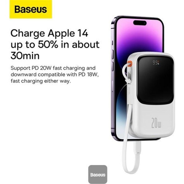 Baseus-Qpow-Pro-10000mAh-20W-s-kabelem-Lightning-bila