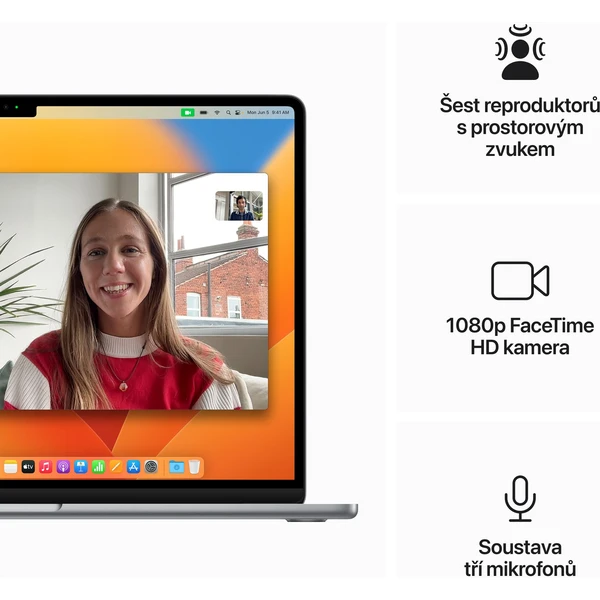 Apple MacBook Air 15,3" (2023) / M2 / 8GB / 256GB / vesmírně šedý - Notebooky - Obrázek UY6P100501