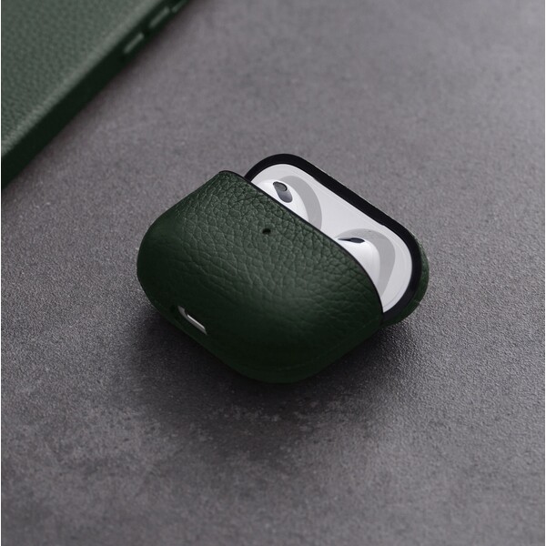 Woolnut-kozene-pouzdro-pro-AirPods-3-generace-tmave-zelene