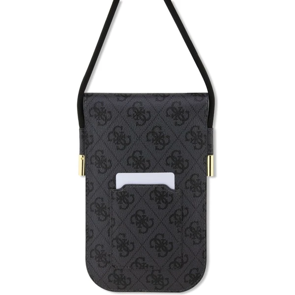Guess PU 4G Metal Logo Script Phone Bag černý - Pouzdra - Obrázek UZQ3000601