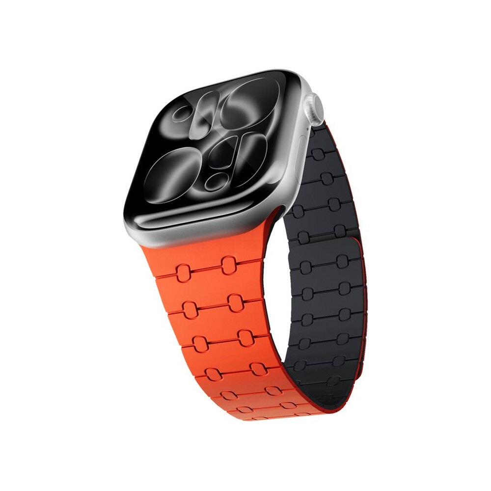 Epico-Magnetic-silikonovy-reminek-pro-Apple-Watch-49-46-45-44-42mm-oranzovy