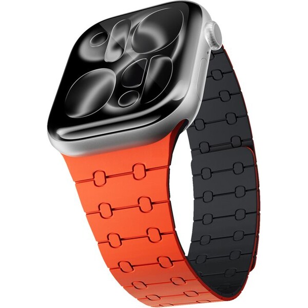 Epico-Magnetic-silikonovy-reminek-pro-Apple-Watch-49-46-45-44-42mm-oranzovy