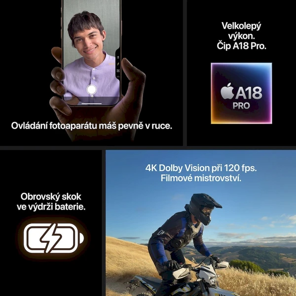 Apple iPhone 16 Pro 1TB bílý titan - Mobilní telefony - Obrázek V3PD000K01
