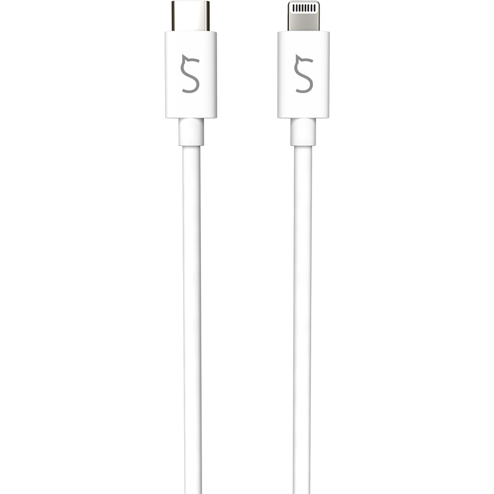 iWant-USB-C-Lightning-napajeci-kabel-60W-1m-bily
