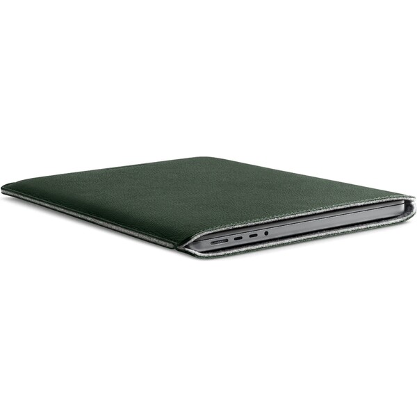 Woolnut-kozene-Sleeve-pouzdro-pro-14-MacBook-Pro-tmave-zelene