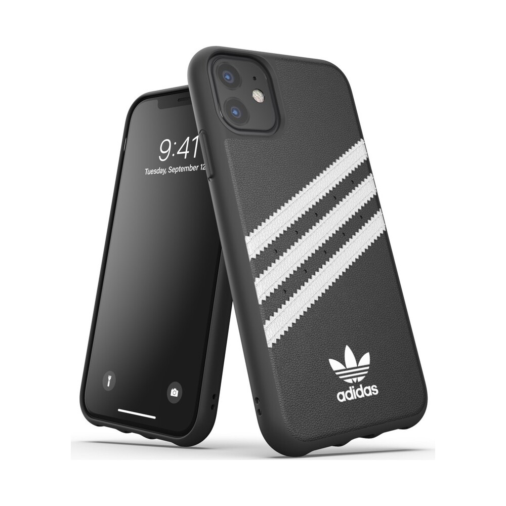 ADIDAS-Originals-Moulded-PU-pouzdro-iPhone-11-cerne-bile