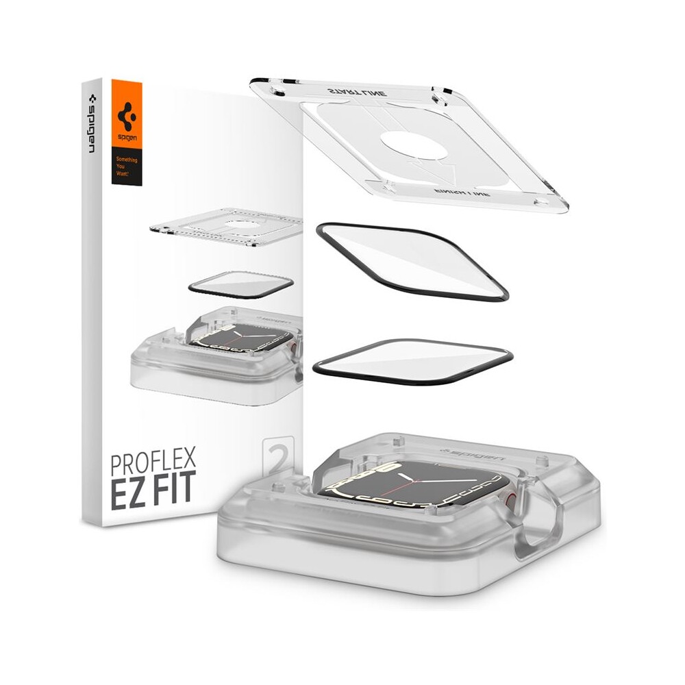 Spigen-ProFlex-EZ-Fit-2-Pack-sklo-Apple-Watch-9-8-7-45mm-
