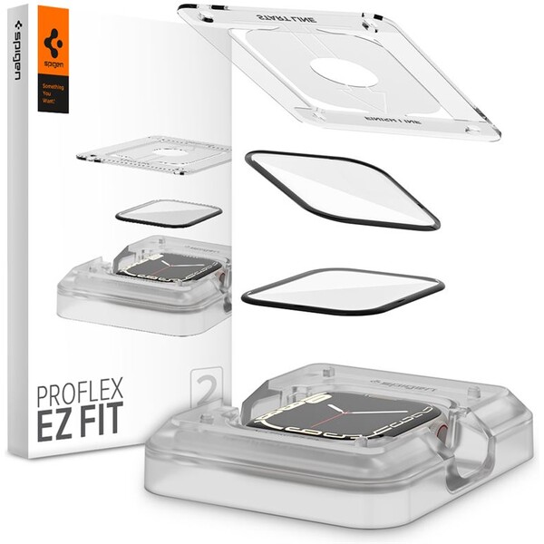 Spigen-ProFlex-EZ-Fit-2-Pack-sklo-Apple-Watch-9-8-7-45mm-