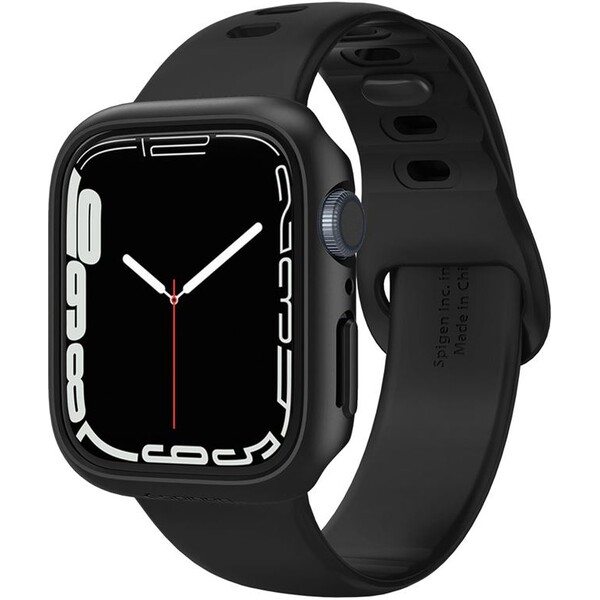 Spigen-Thin-Fit-pouzdro-Apple-Watch-9-8-7-41mm-cerne