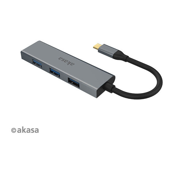 Akasa-hub-USB-Type-C-4x-USB-3-0-18cm