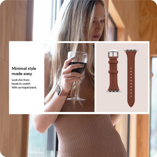 Spigen-Kajuk-Watch-Band-reminek-Apple-Watch-41-40-38mm-hnedy