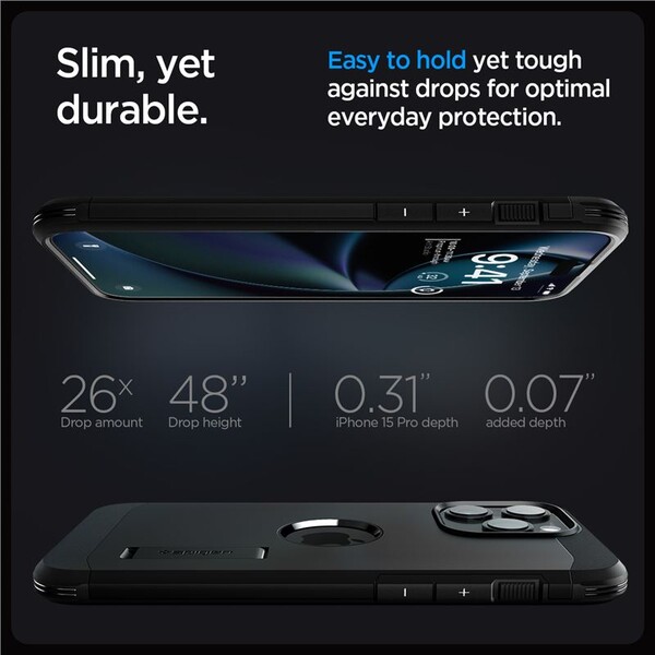 Spigen-Tough-Armor-MagFit-kryt-iPhone-15-Pro-Max-cerny