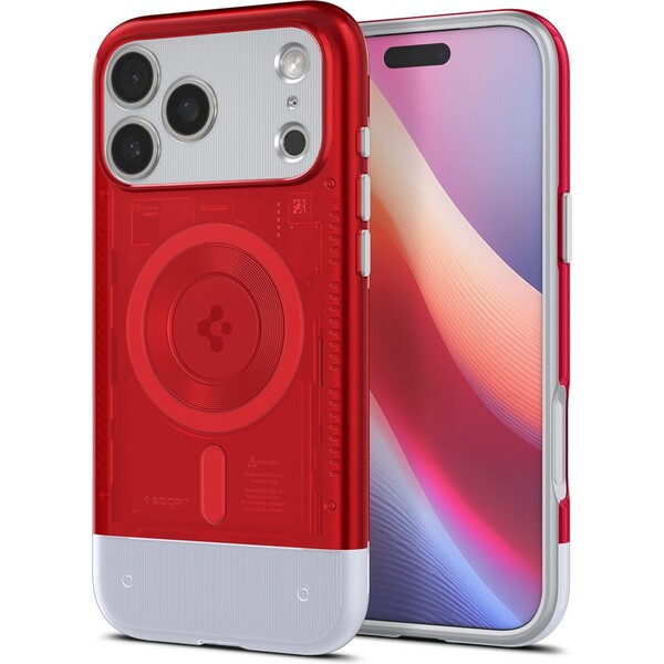 Spigen-Classic-C1-MagSafe-kryt-iPhone-17-Pro-ruby