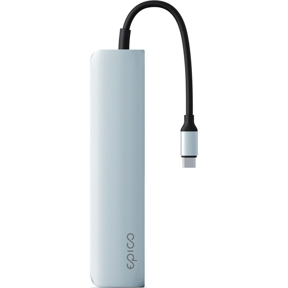 iWant-by-Epico-6v1-hlinikovy-hub-8K-s-USB-C-blankytne-modry