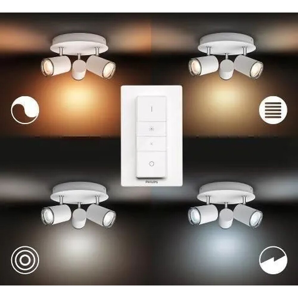 Philips-HUE-3ks-Adore-Bluetooth-bodove-LED-svitidlo-bile-Philips-HUE-ovladac