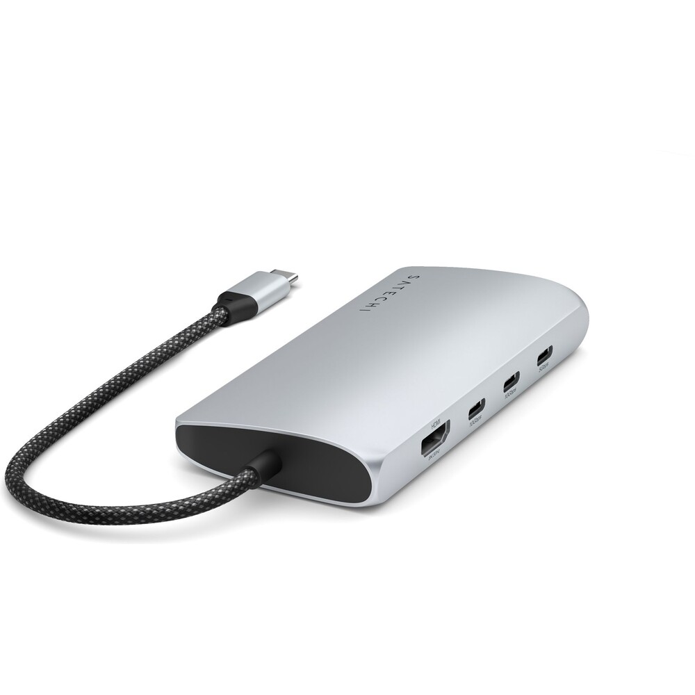 Satechi-USB-C-viceportovy-adapter-8K-s-Ethernet-V3-stribrny