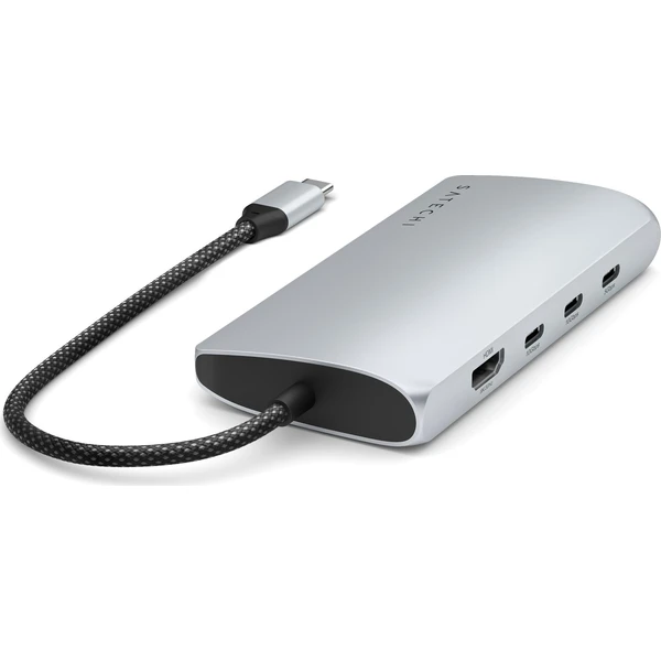 Satechi-USB-C-viceportovy-adapter-8K-s-Ethernet-V3-stribrny
