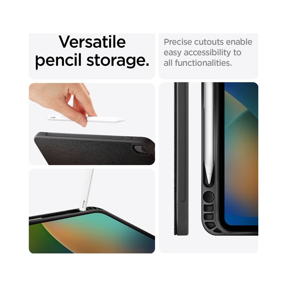Spigen-Urban-Fit-pouzdro-iPad-10-9-2022-iPad-11-2025-cerne