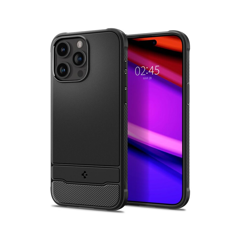 Spigen-Rugged-Armor-MagFit-iPhone-15-Pro-Max-matne-cerny