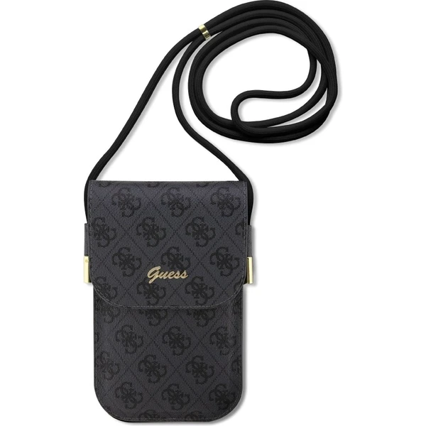 Guess PU 4G Metal Logo Script Phone Bag černý - Pouzdra - Hlavní obrázek