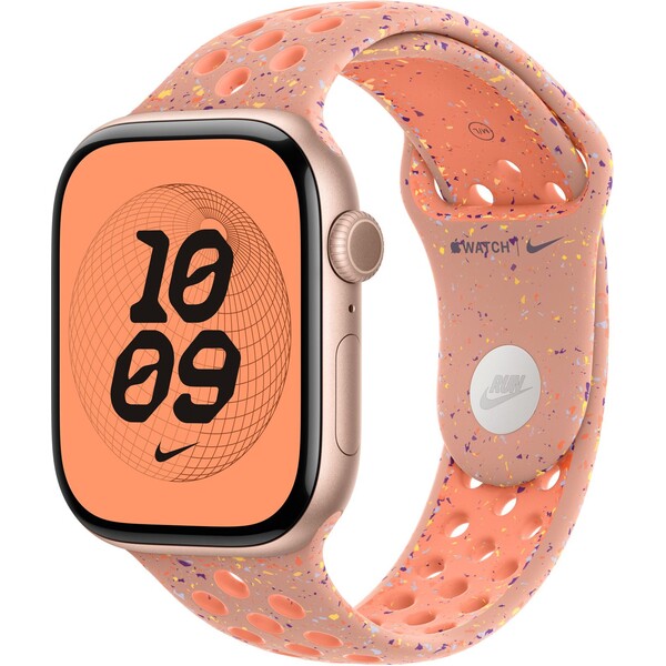 Apple-Watch-49-46-45-44mm-Alpenglow-Pink-sportovni-reminek-Nike-M-L