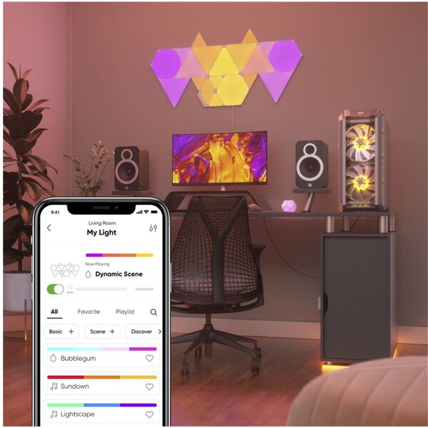 Nanoleaf-Shapes-Triangles-Starter-Kit-15-ks-chytre-modularni-osvetleni
