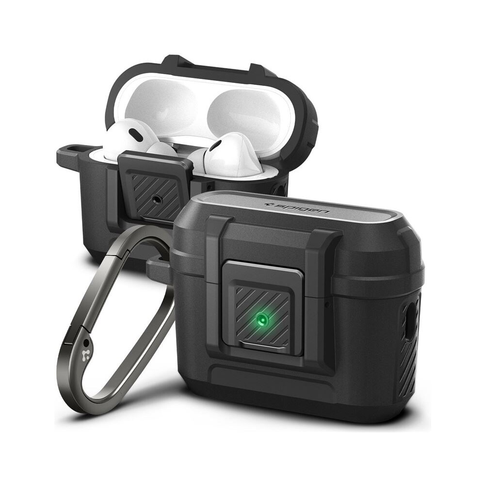 Spigen-Lock-Fit-odolne-pouzdro-Apple-AirPods-Pro-2-Gen-matne-cerne