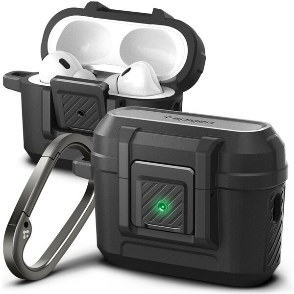 Spigen-Lock-Fit-odolne-pouzdro-Apple-AirPods-Pro-2-Gen-matne-cerne