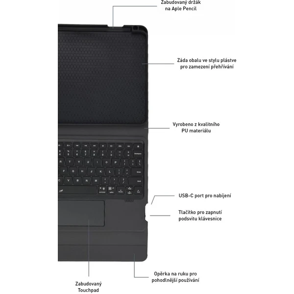 RhinoTech pouzdro s klávesnicí na Apple iPad 10.2" (2019/2020/2021), Apple iPad Air 10.5" (2019) CZ - Pouzdra - Obrázek W331000L01