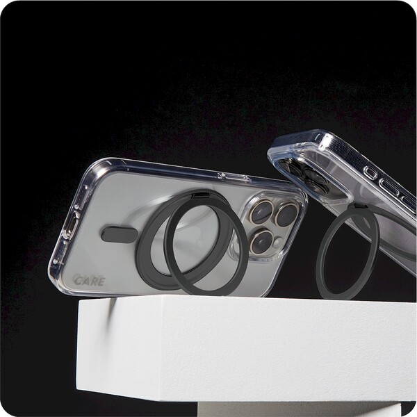 PanzerGlass-CARE-kryt-Apple-iPhone-16-Pro-MagSafe-KickStand-ciry-cerny