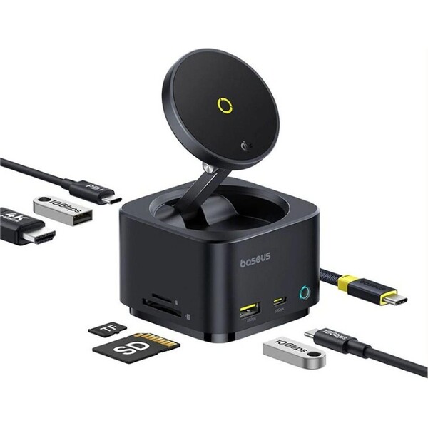 Baseus-MagPro-7v1-dokovaci-stanice-cerna