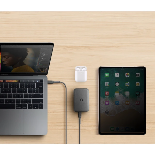 UNIQ HYDE USB-C 18W PD powerbanka 10000mAh uhlově šedá - Powerbanky - Obrázek W4D1000P01