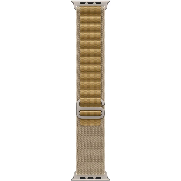 Apple Watch 49/46/45/44mm žlutohnědý alpský tah s přírodním titanem S - Řemínky - Obrázek W4S7000K01