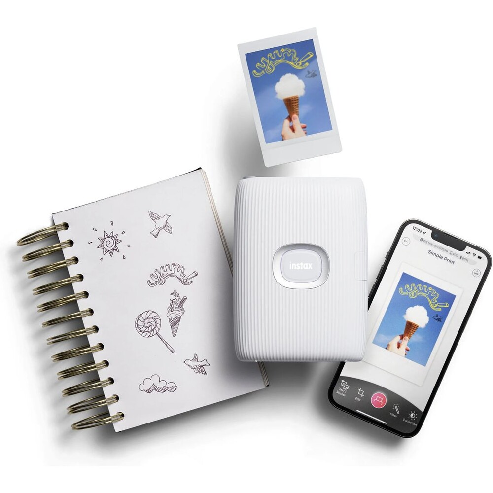 Fujifilm-Instax-mini-Link-2-tiskarna-Clay-White