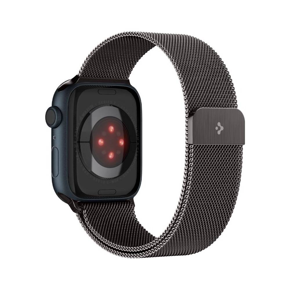 Spigen-Metal-Fit-reminek-Apple-Watch-49-45-44-42mm-grafitovy