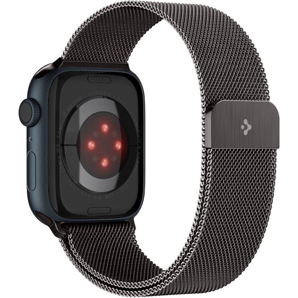 Spigen-Metal-Fit-reminek-Apple-Watch-49-45-44-42mm-grafitovy