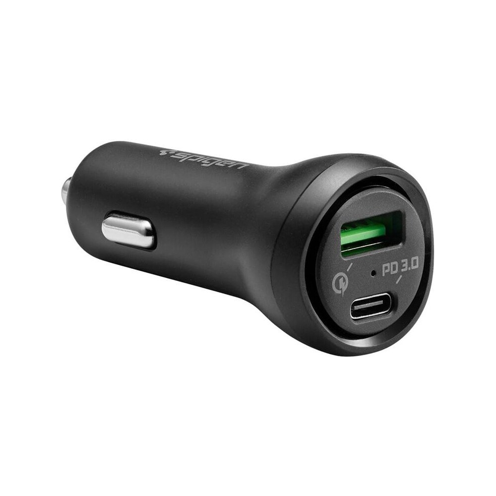 Spigen-Car-Charger-F31QC-USB-C-nabijecka-do-auta-PD-QC-48W-cerna