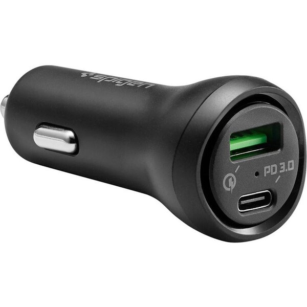 Spigen-Car-Charger-F31QC-USB-C-nabijecka-do-auta-PD-QC-48W-cerna