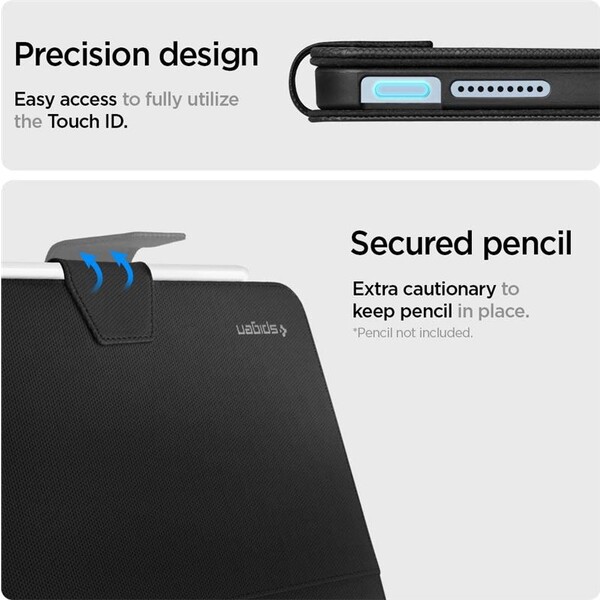 Spigen-Liquid-Air-Folio-pouzdro-Apple-iPad-Air-10-9-20-22-11-24-25-26-cerne