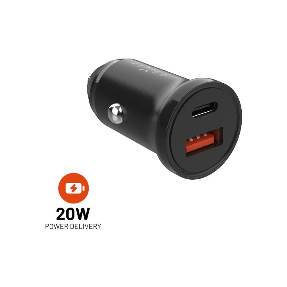 FIXED-autonabijecka-s-USB-C-a-USB-vystupem-a-podporou-PD-20W-cerna