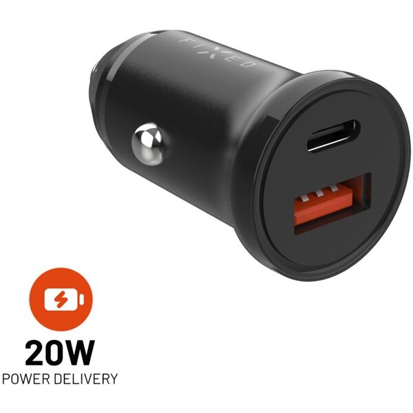 FIXED-autonabijecka-s-USB-C-a-USB-vystupem-a-podporou-PD-20W-cerna