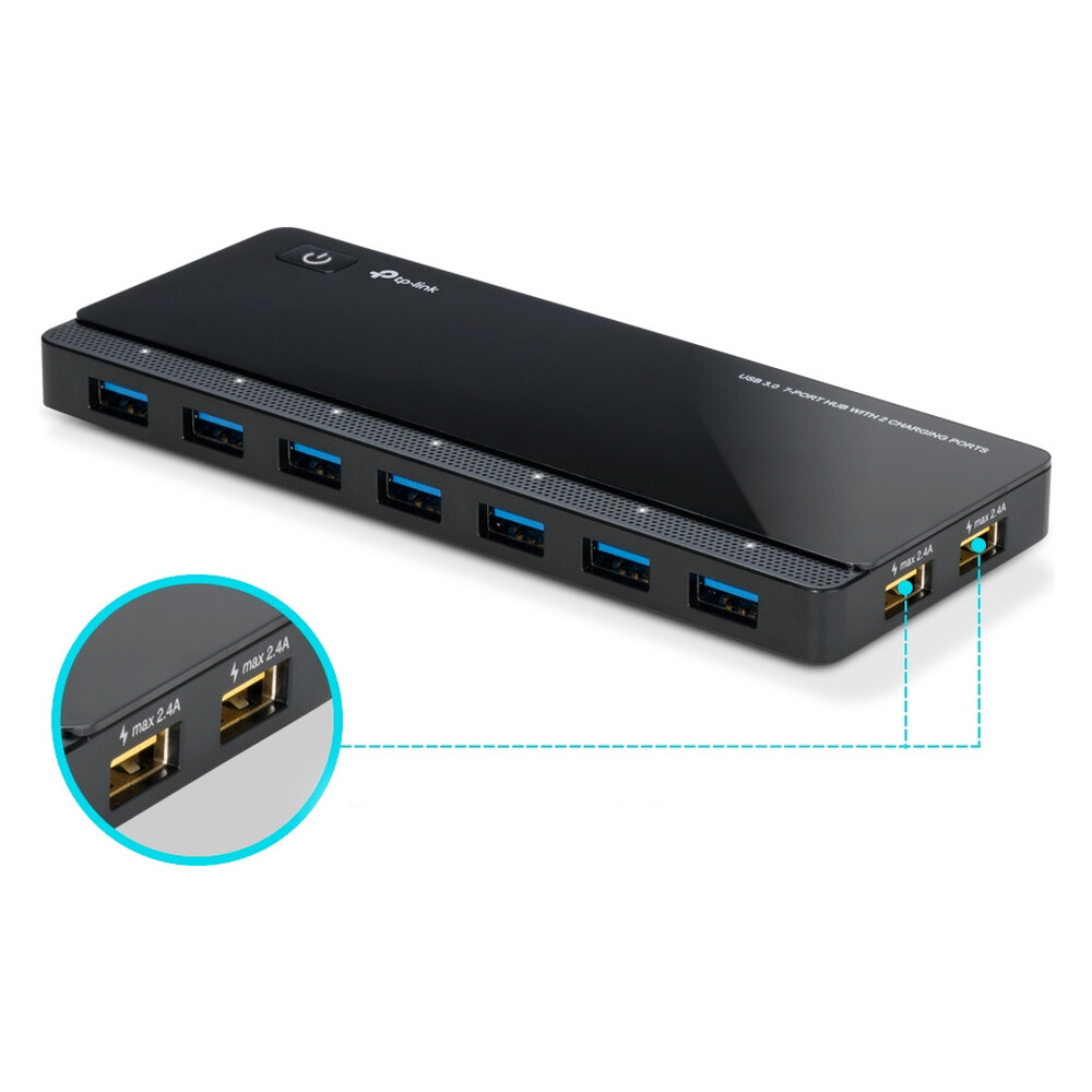 TP-Link-UH720-HUB-7v1-cerny